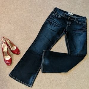 Maurices dark wash boot cut jeans11/12